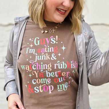 Eating Junk and Watching Rubish Tee