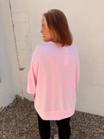 Carol Pink Ribbed Top