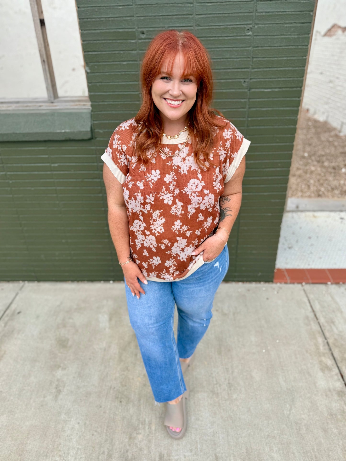 Jacklyn Floral Knit Top