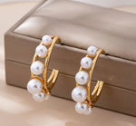 Pearl Hoop Earrings
