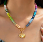 Rainbow Shell Necklace