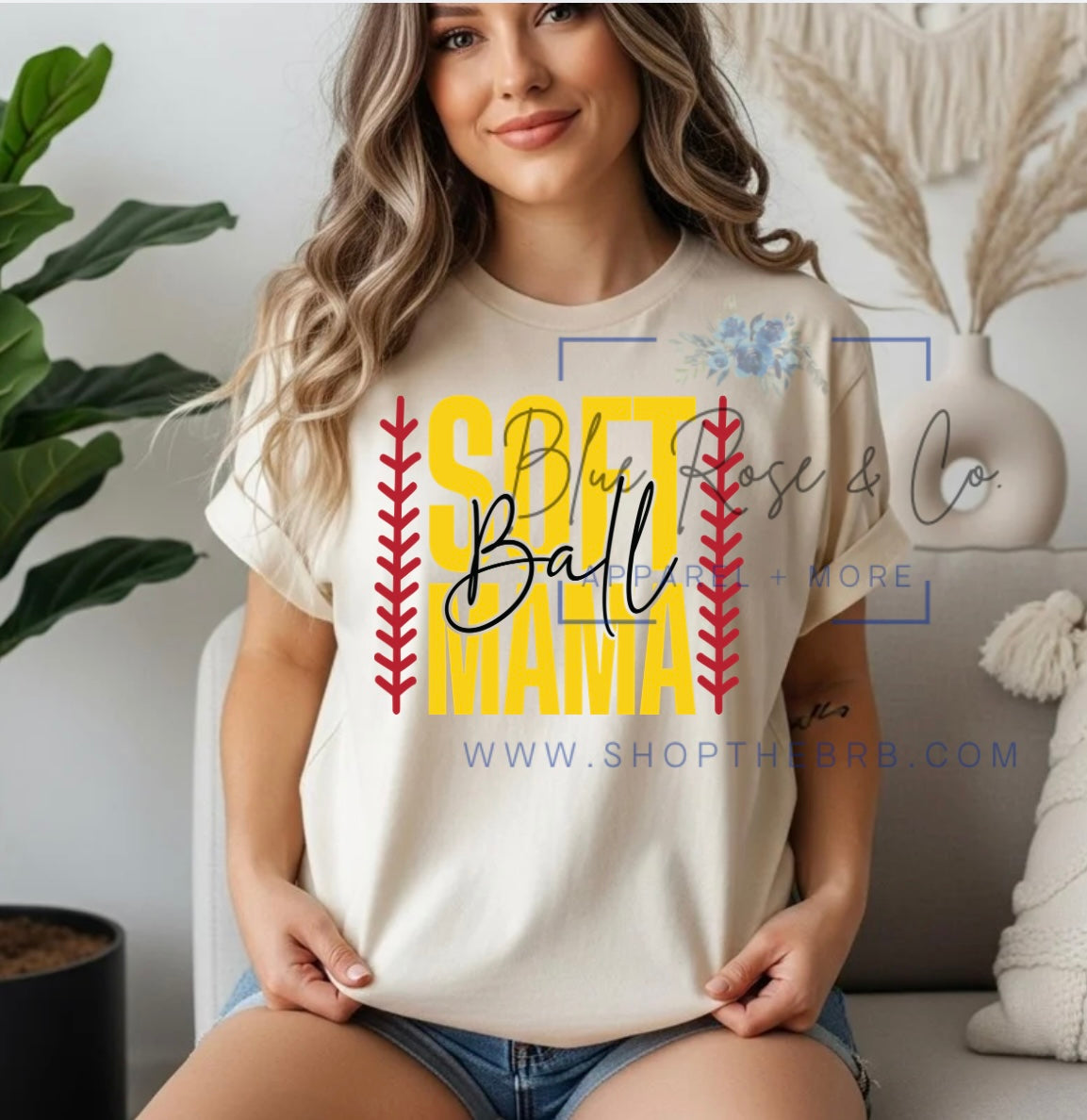 Softball Mama (Choose your color!)