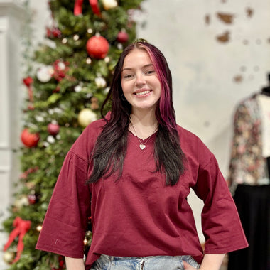 **DOORBUSTER** Patricia Maroon Top