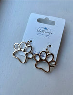 RESTOCK Paw Print Earrings (Silver or Gold)