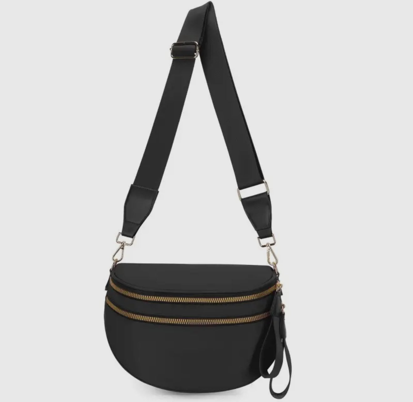 RESTOCK Oversized Nylon Fanny in Black