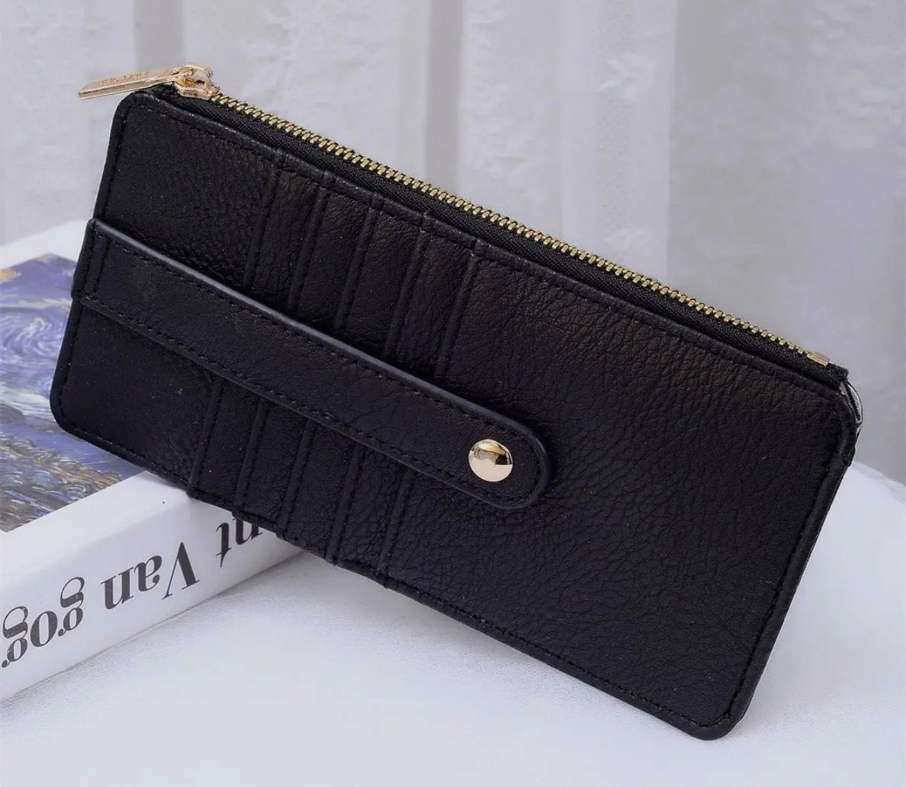 Slim Cardholder Wallet in Black