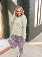 Amy Sage Waffle Top