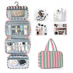 Striped Hanging Toiletry Travel Bag (Multiple Colors)