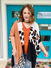 Load image into Gallery viewer, Maranda Colorblock Leopard Kimono (RESTOCK!)