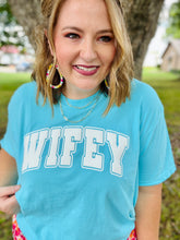 Load image into Gallery viewer, Teal Wifey Tee