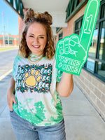 School Spirit Leopard Bleached Tee (Customizable)