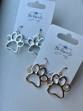 Load image into Gallery viewer, Paw Print Earrings (Silver or Gold)