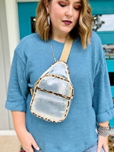Load image into Gallery viewer, Clear Leopard Sling Bag