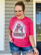 Load image into Gallery viewer, Razorback Glam Bleached Tee