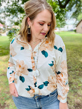 Load image into Gallery viewer, Donna Cream Floral Top