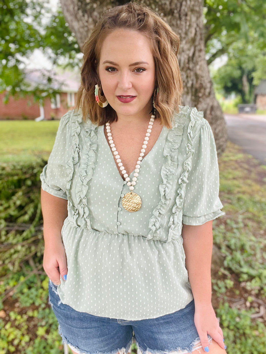 Braylee Dotted Blouse