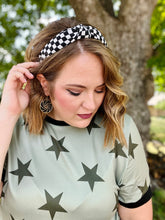 Load image into Gallery viewer, Checkered Knotted Headband