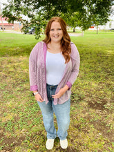 Load image into Gallery viewer, Heather Plum Purple Button Up