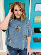 Load image into Gallery viewer, Scarlet Acid Washed Top in Denim