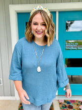 Load image into Gallery viewer, Tanya Teal Knit Top
