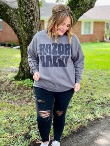 Bubble Letter Razorback Sweatshirt