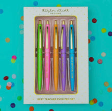 Load image into Gallery viewer, Best Teacher Ever Pen Gift Set