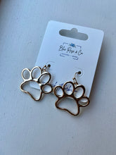 Load image into Gallery viewer, Paw Print Earrings (Silver or Gold)