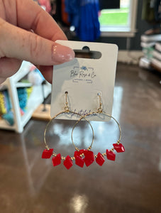 Diamond Cut Glass Earrings (Multiple Colors)