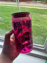 Load image into Gallery viewer, 16 oz Rainbow Libby Glass (Multiple Colors)