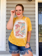 Load image into Gallery viewer, Boot Scootin’ Retro Bleached Tee