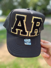 Load image into Gallery viewer, Black Patch AR Trucker Hat