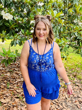 Load image into Gallery viewer, Raquel Royal Blue Romper