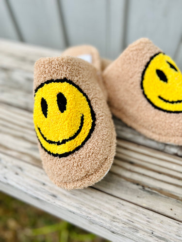 Plush Smile Slippers