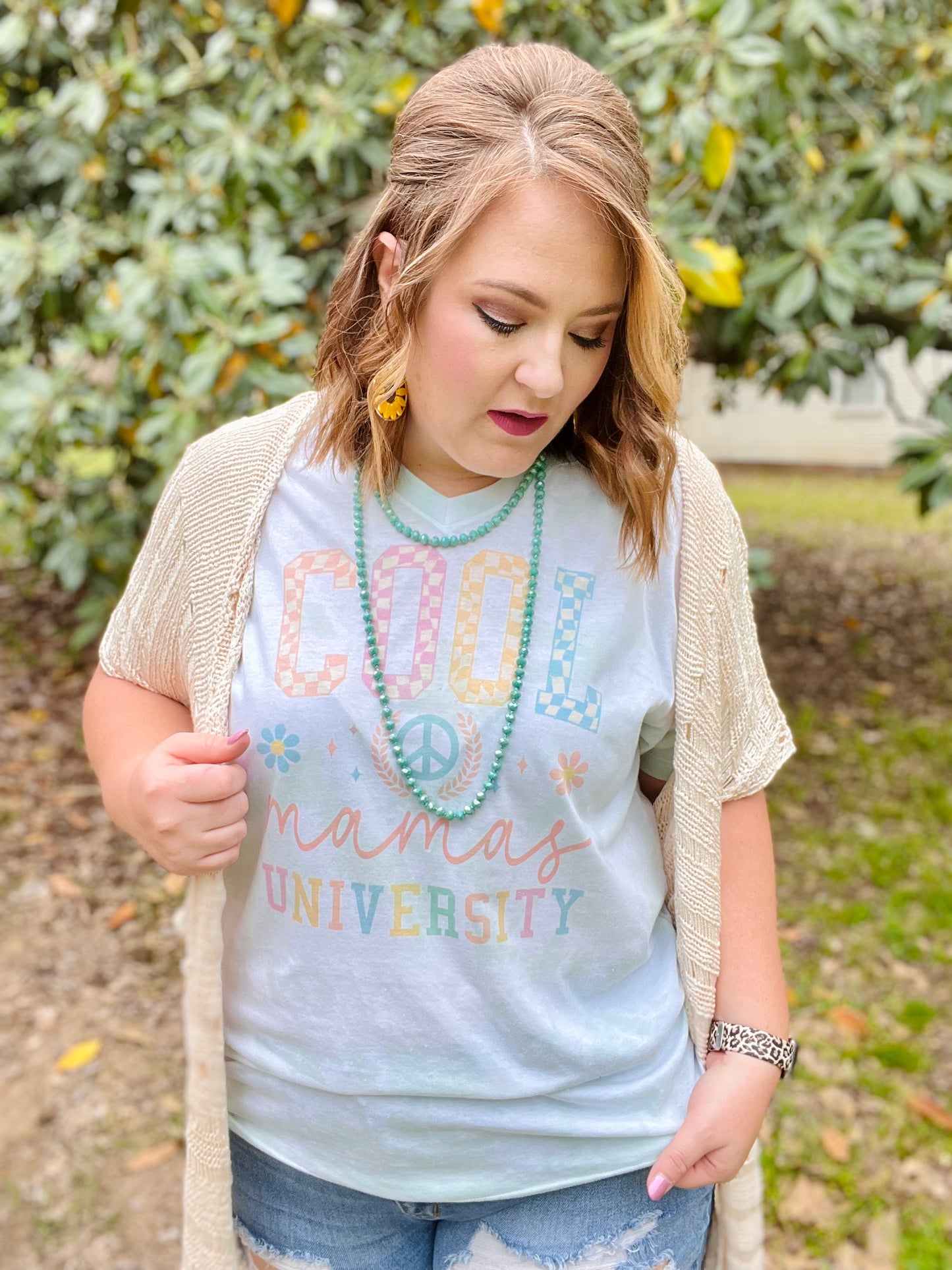 Cool Mama's University on Tie Dye Green