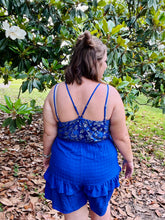 Load image into Gallery viewer, Raquel Royal Blue Romper