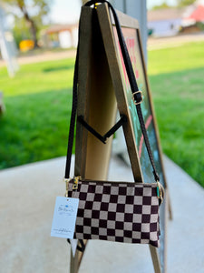 Riley Checkered Crossbody (Multiple Colors)