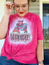 Load image into Gallery viewer, Razorback Glam Bleached Tee