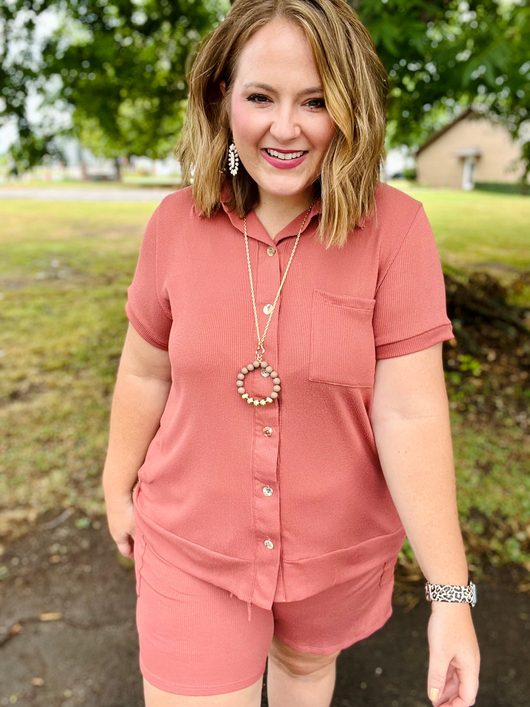 Josephine Button Down Set