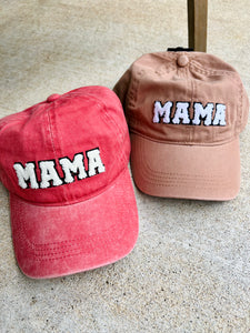 Chenille Mama Baseball Cap (Multiple Colors)
