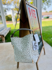 Alexis 2-in-1 Hobo Bag in Light Cheetah