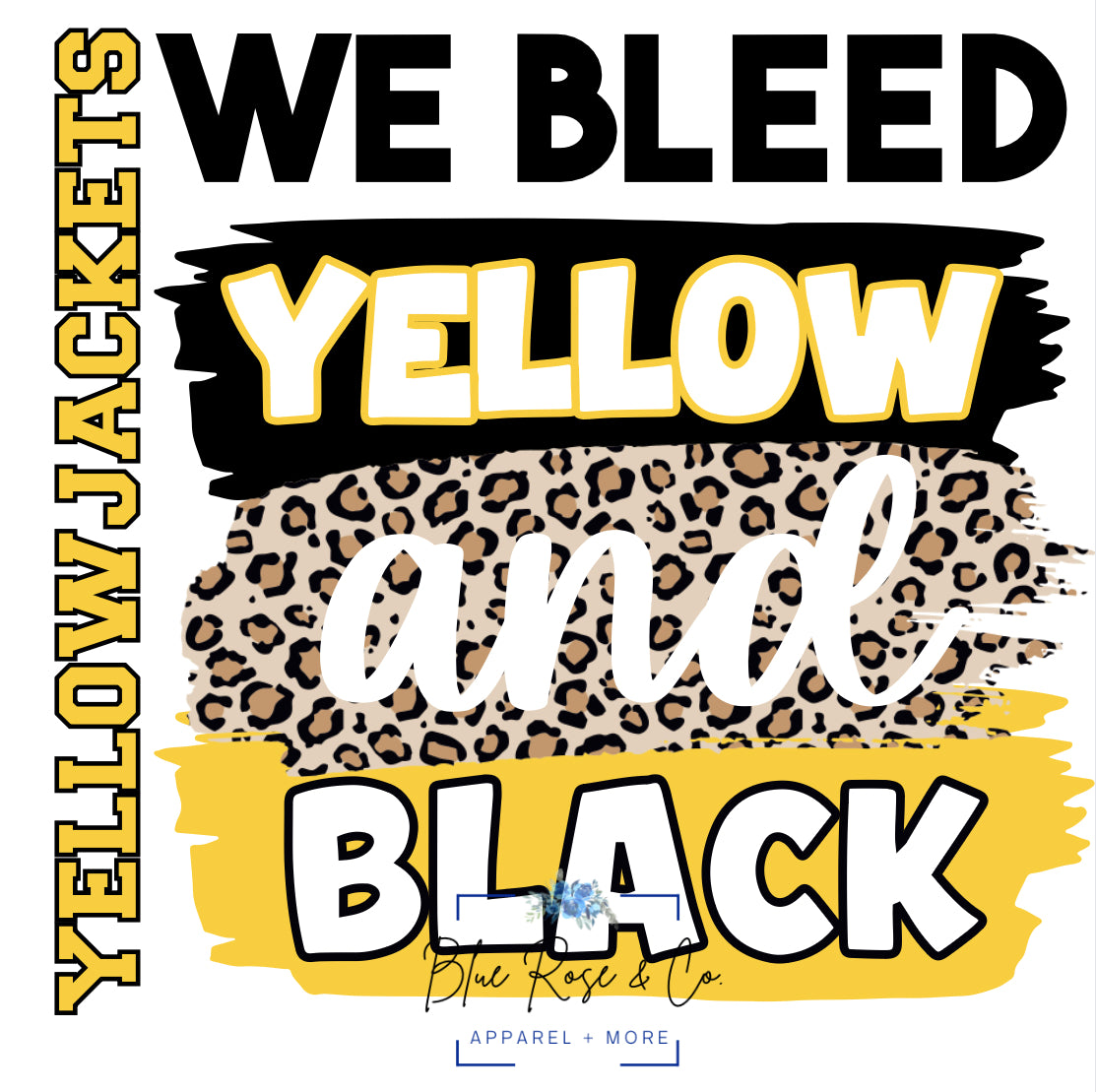 "We Bleed" School Colors V-Neck Tee on Oatmeal (Customizable)