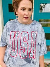 Load image into Gallery viewer, USA Puff Print Graphic Tee