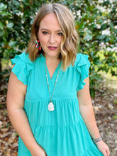 Load image into Gallery viewer, Odella Flutter Sleeve Dress