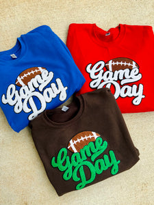 Game Day Chenille Patch Sweatshirt (Any Color!)
