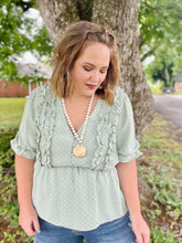 Load image into Gallery viewer, Braylee Dotted Blouse