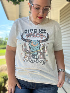 Give Me Space Cowboy V-Neck Tee