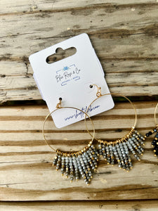 Beaded Tassel Earrings (Multiple Colors)