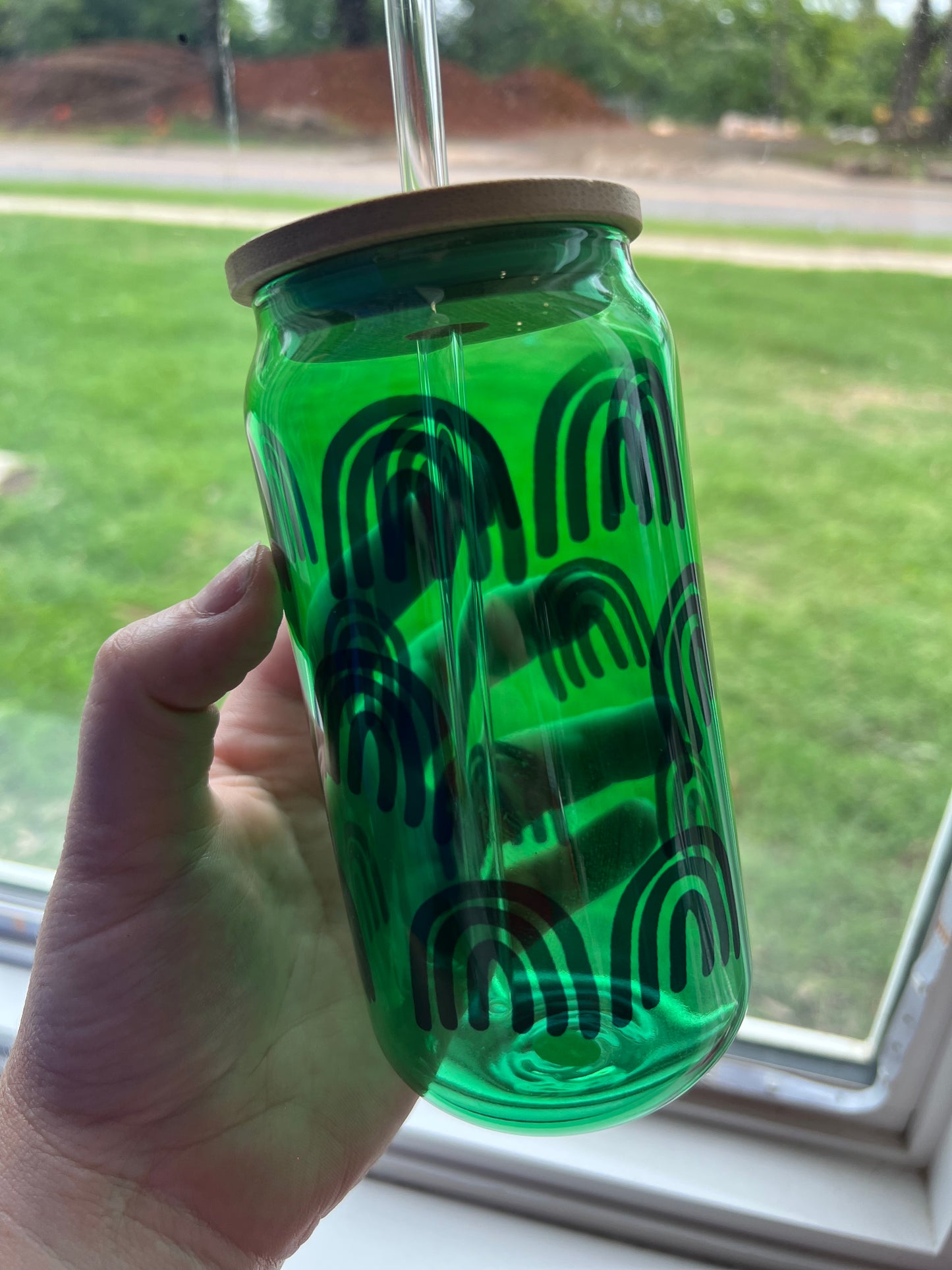 16 oz Rainbow Libby Glass (Multiple Colors)