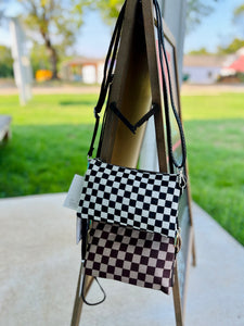 Riley Checkered Crossbody (Multiple Colors)