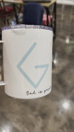 God Is Greater 12 oz Travel Mug